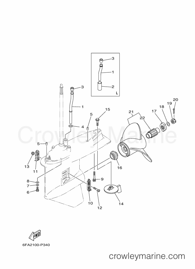 Yamaha Motors F175AET (6FA2) [030] - LOWER CASING & DRIVE 2