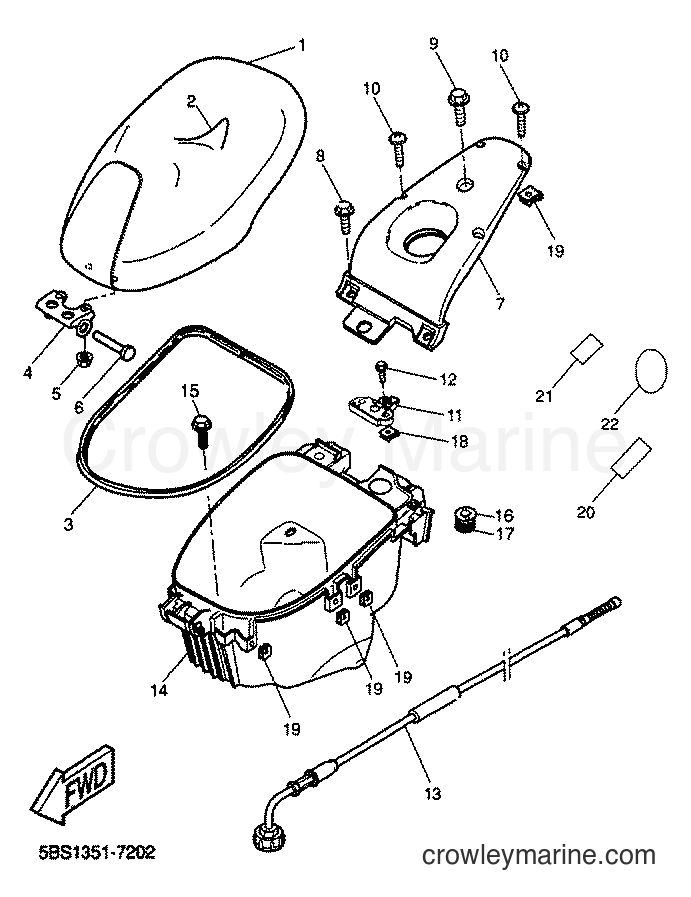 2001 Scooter YQ50 - YQ50 (5KL4) [010] - SEAT & CARRIER