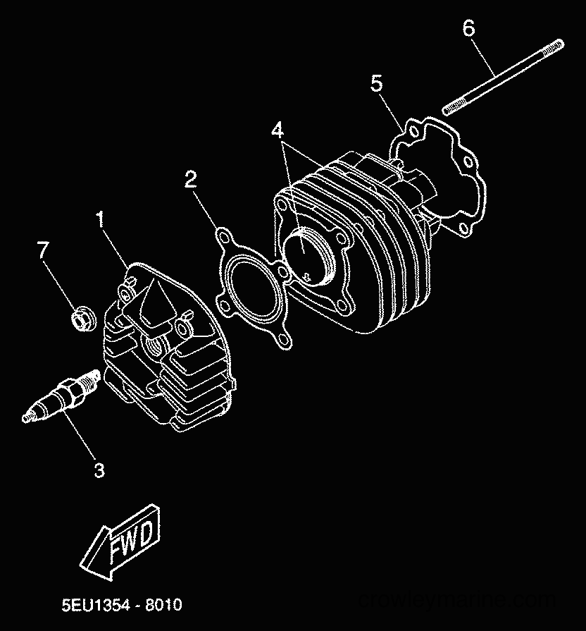 Yamaha Motors YH50 (5JB4) [020] - CYLINDER