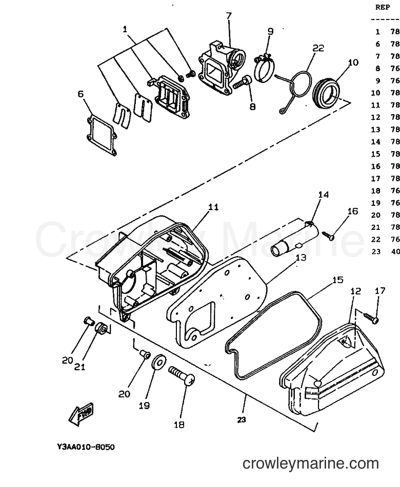 1990 Scooter CW50 - CW50 (3VL1) [999] - INTAKE