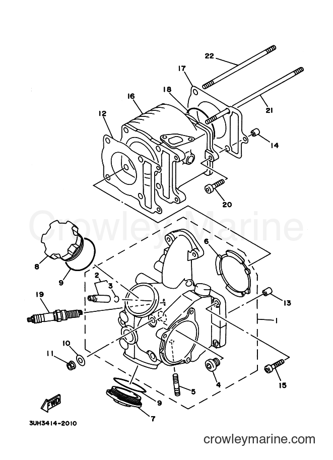 1992 Scooter XC150LC - XC150LC (3UH4) [999] - CYLINDER