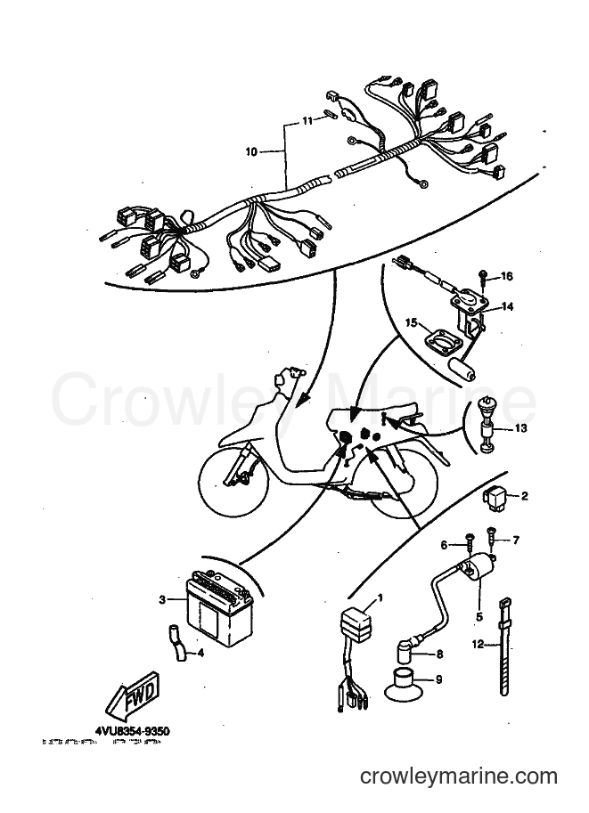 1999 Scooter CW50 - CW50 (4VVR) [010] - ELECTRICAL 2