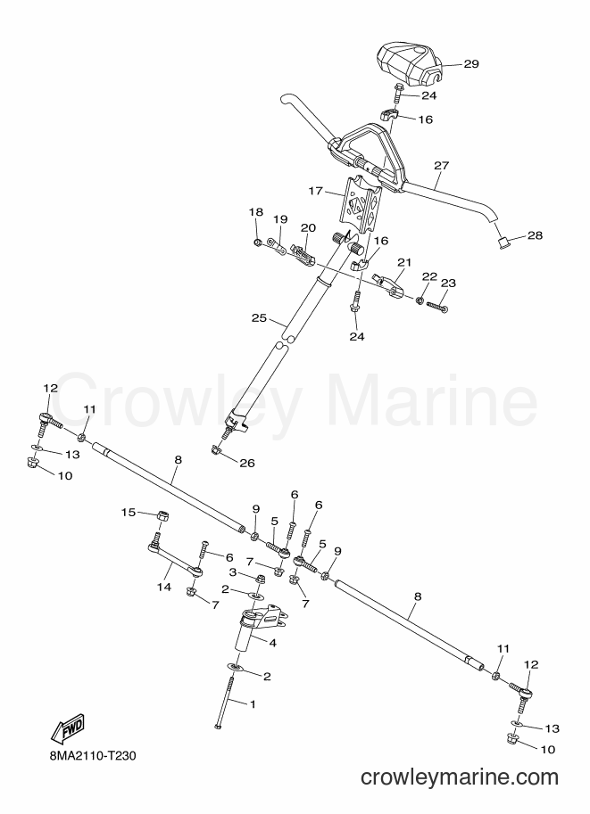 2018 Snowmobile SRS10LS - SRS10LS (8MA2) [010] - STEERING