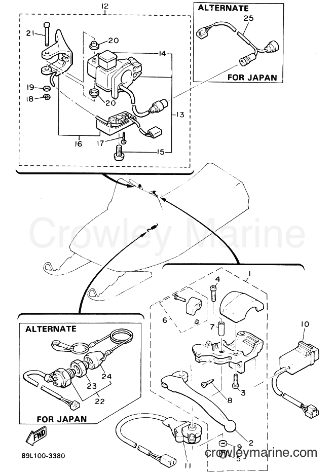 1993 Snowmobile EX570LT - EX570LT (89L1) [020] - ELECTRICAL 2