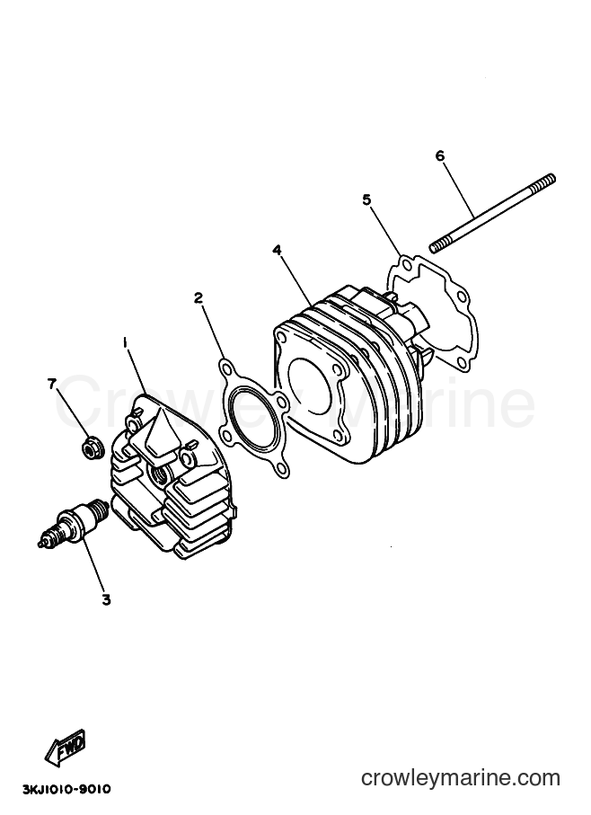 Yamaha Motors CY50 (3SAB) [010] - CYLINDER