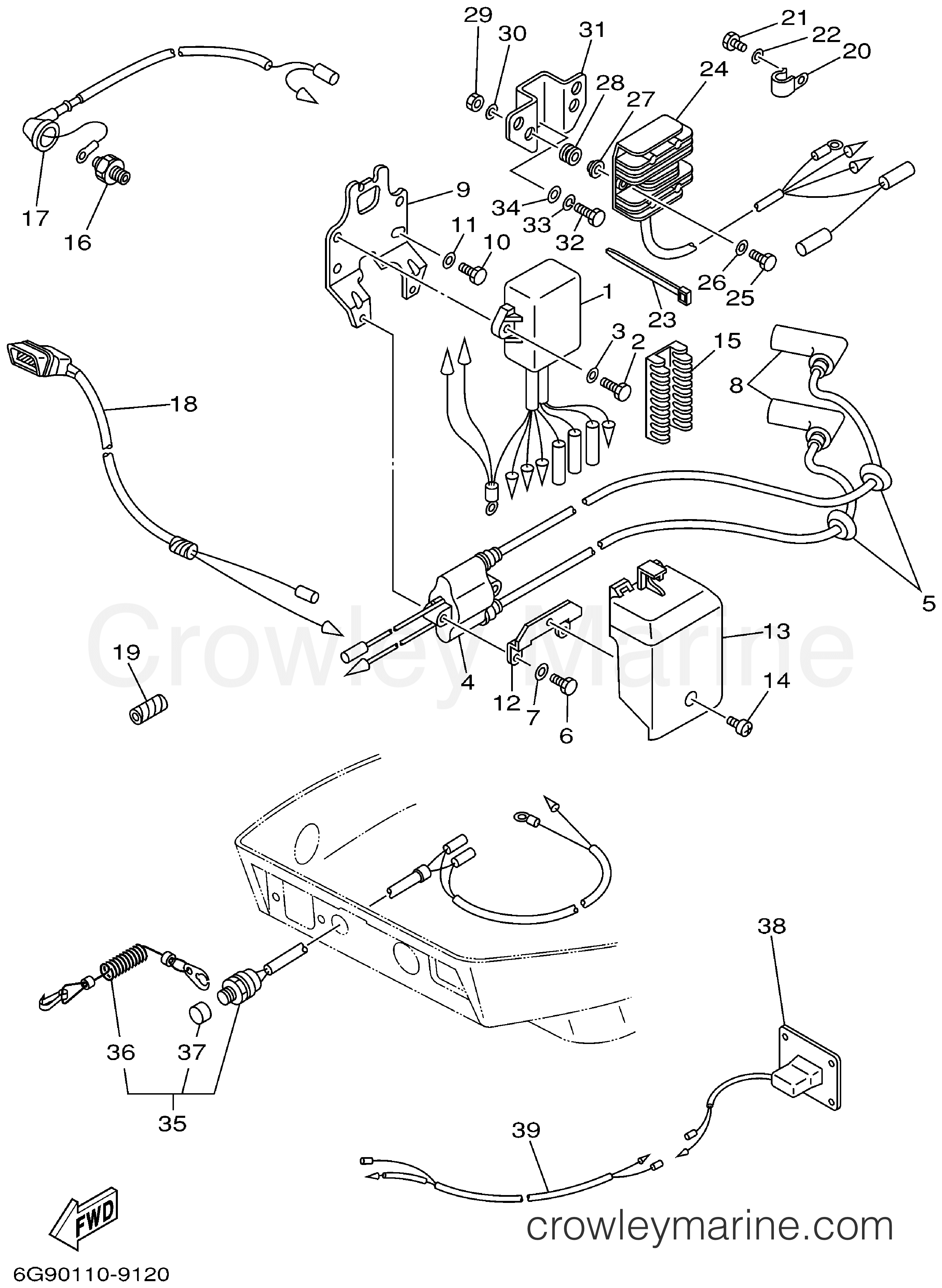Yamaha Motors F9.9MLHA - ELECTRICAL 1