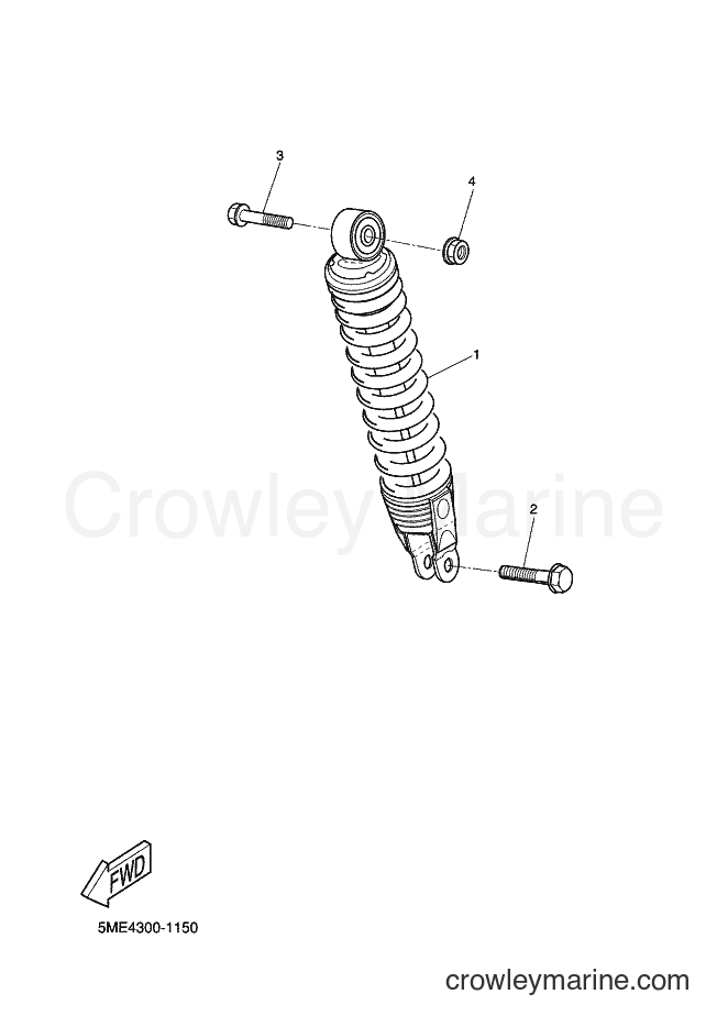 2002 Scooter YQ100 - YQ100 (5ME6) [060] - REAR SUSPENSION