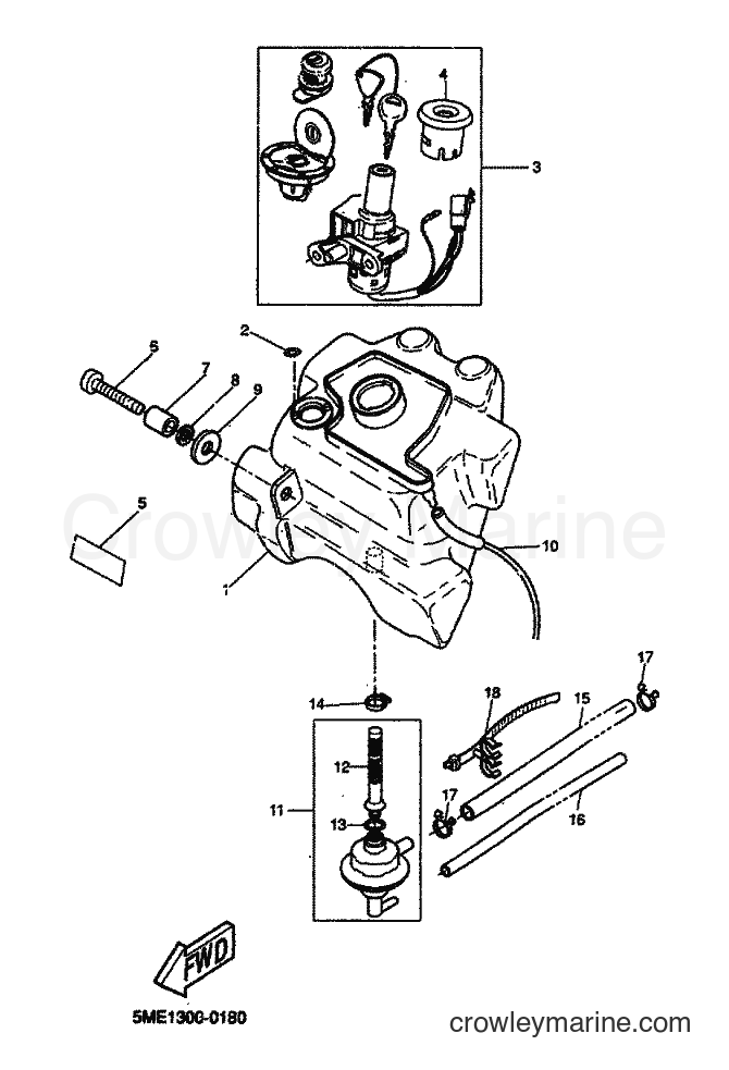 2000 Scooter YQ100 - YQ100 (5ME1) [080] - FUEL TANK