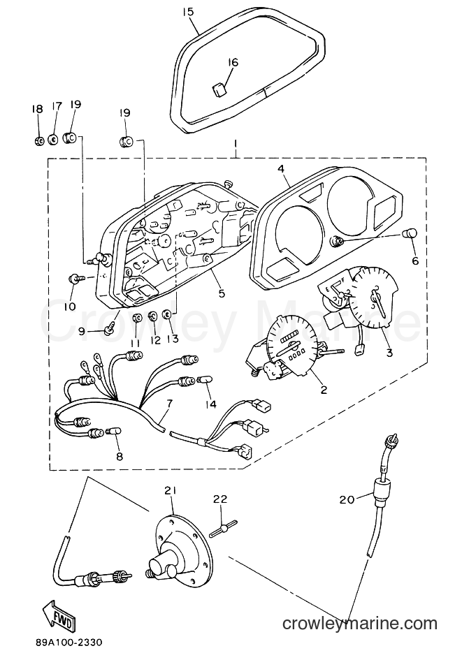 Yamaha Motors VX750 (89A1) [010] - METER