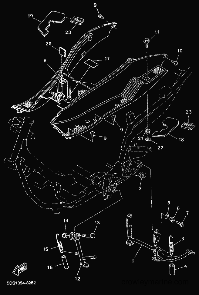 2000 Scooter YP125E - YP125E (5DSK) [010] - STAND & FOOTREST