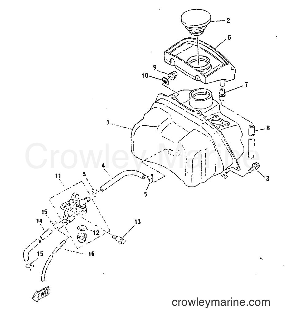 1998 Scooter CY50R - CY50R (3WG7) [999] - FUEL TANK