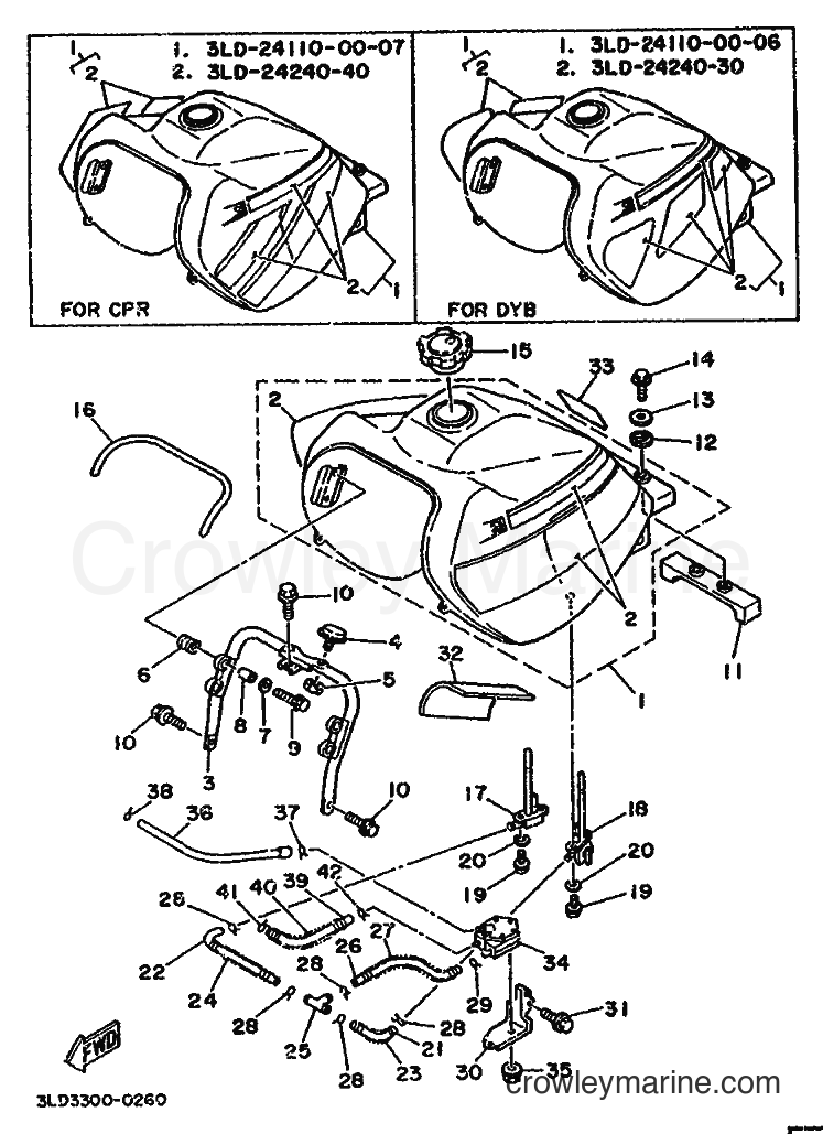 Yamaha Motors XTZ750A (3VA1) [999] - FUEL TANK