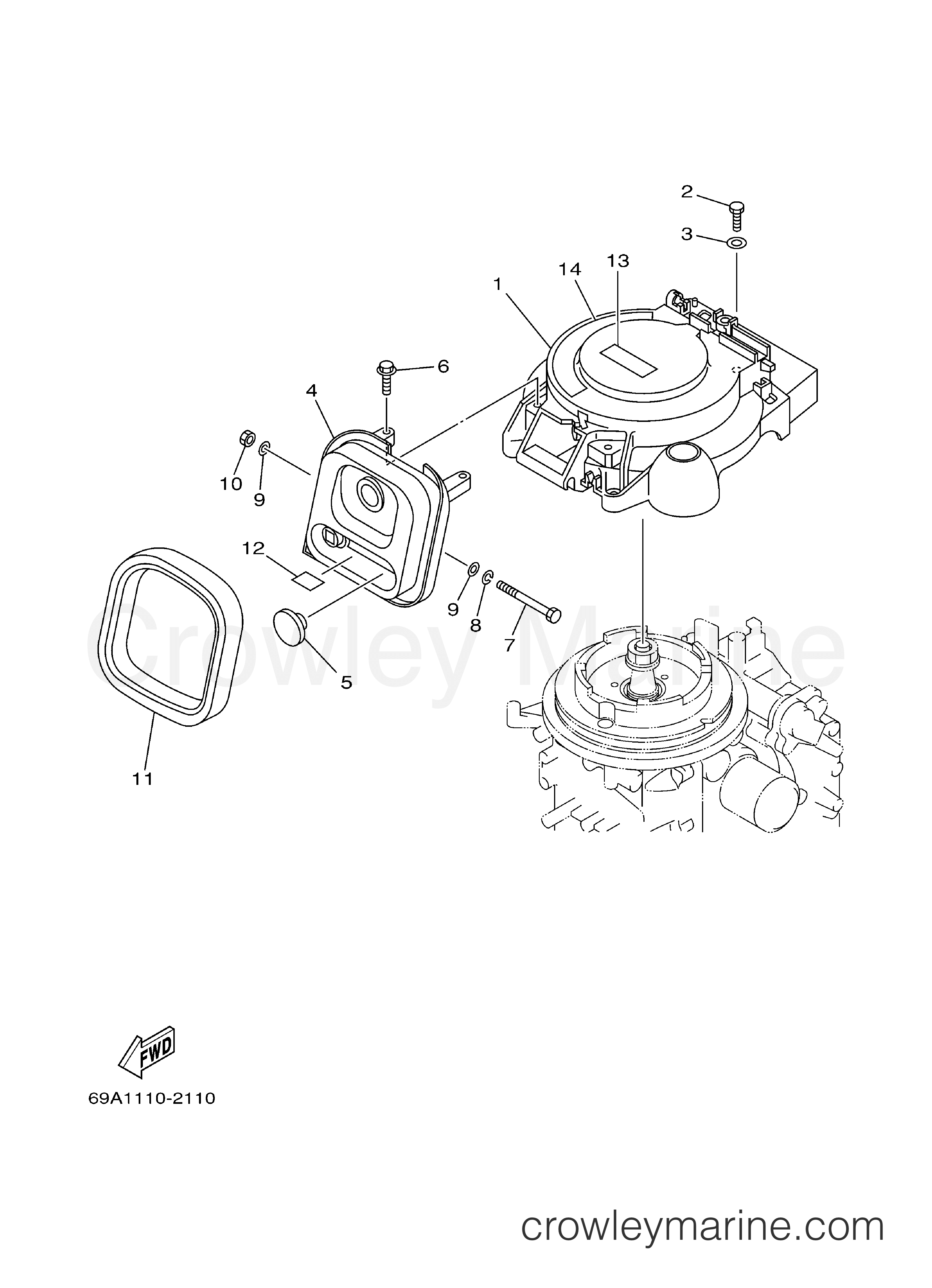 Yamaha Motors F15PLRD - STARTER