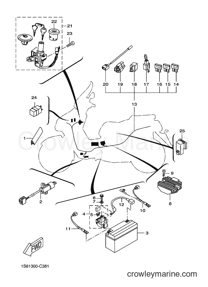 Yamaha Motors VP300 (5SE2) [010] - ELECTRICAL 1