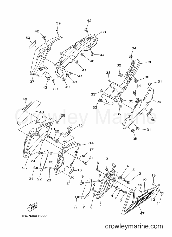 2015 Street Bike MT09A - MT09A (2DRF) [050] - SIDE COVER