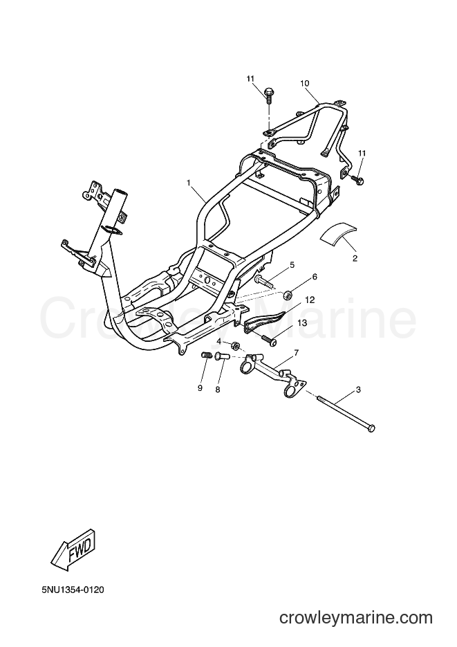 Yamaha Motors CW50RS (2B16) [020] - FRAME