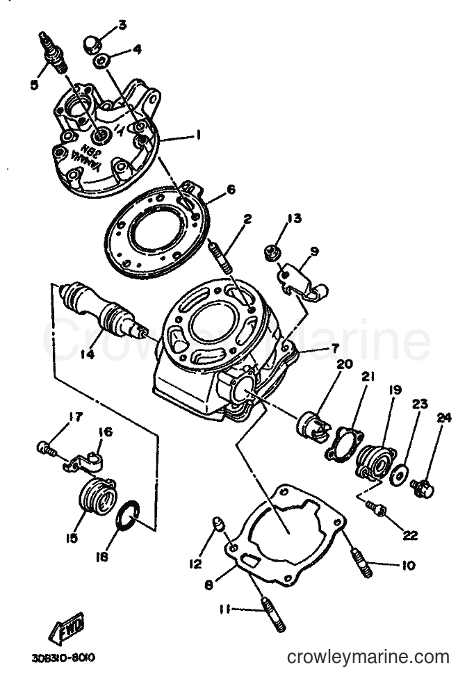 Yamaha Motors DT125R (3DB1) [999] - CYLINDER