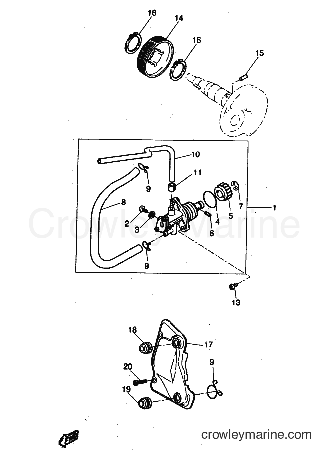 1997 Scooter YQ50 - YQ50 (5DR2) [010] - OIL PUMP