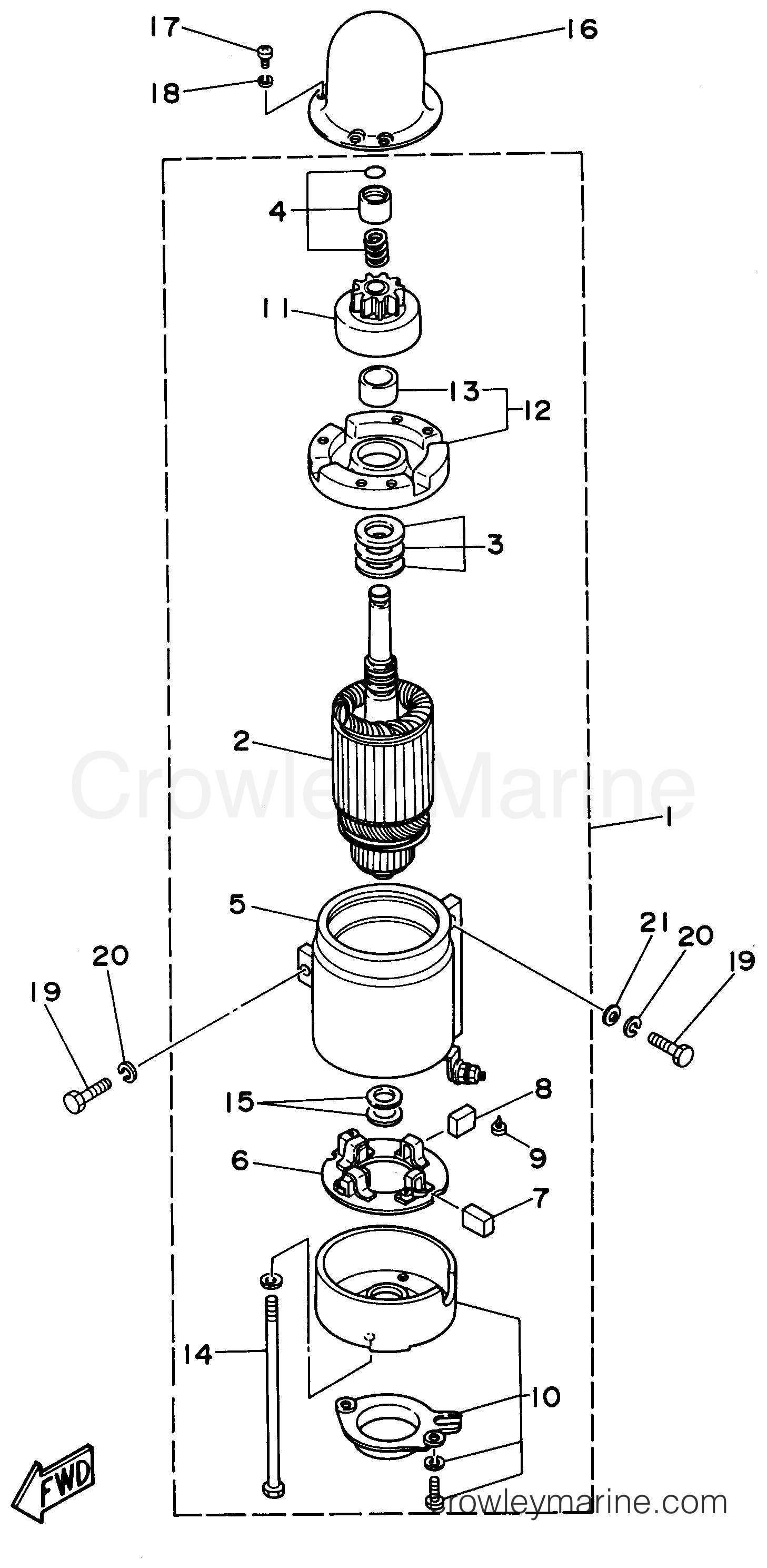 Yamaha Motors C85TLRU - STARTING MOTOR