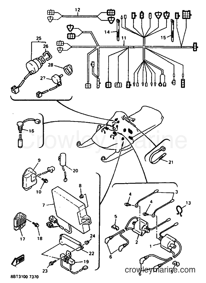 Yamaha Motors VX800 (8BU3) [020] - ELECTRICAL 1
