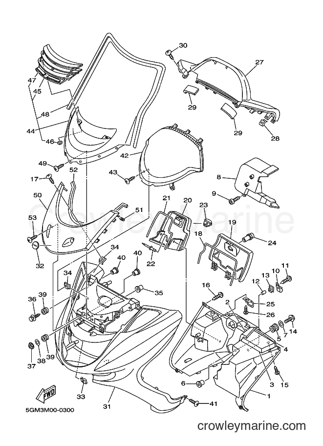Yamaha Motors YP250 (5GM3) [040] - LEG SHIELD