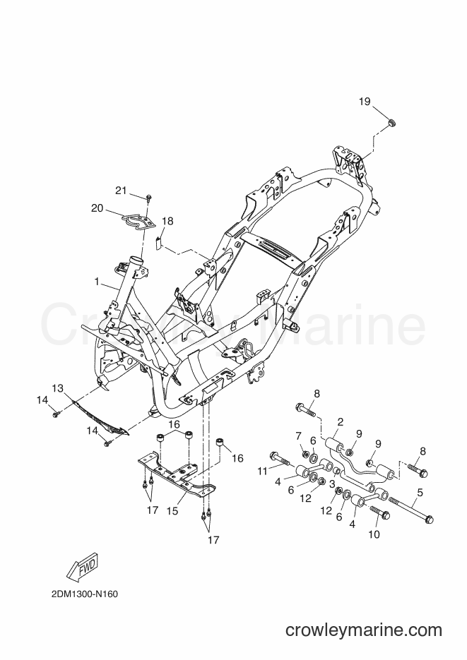 Yamaha Motors YP125RA (2DM2) [040] - FRAME