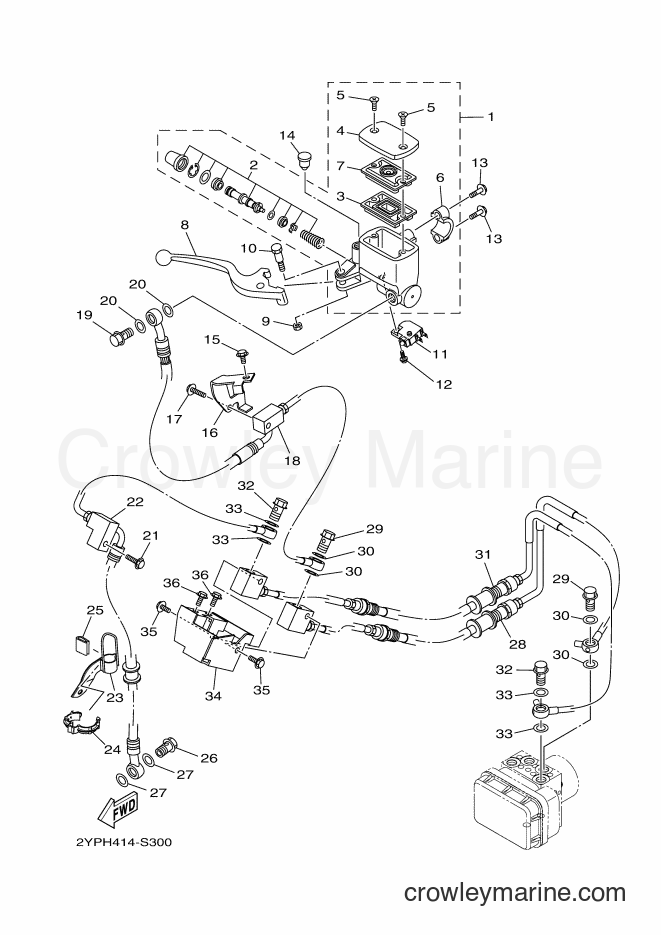 2017 Sport Bike YZF-R3A - YZF-R3A (B02K) [010] - FRONT MASTER CYLINDER