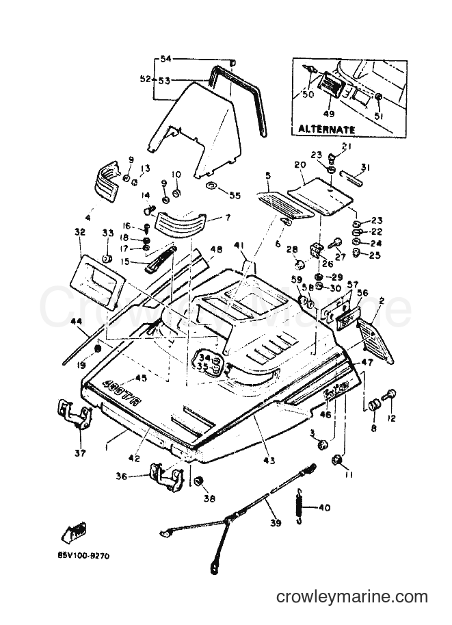 1989 Snowmobile ET400 - ET400 (85V1) [010] - SHROUD & WINDSHIELD