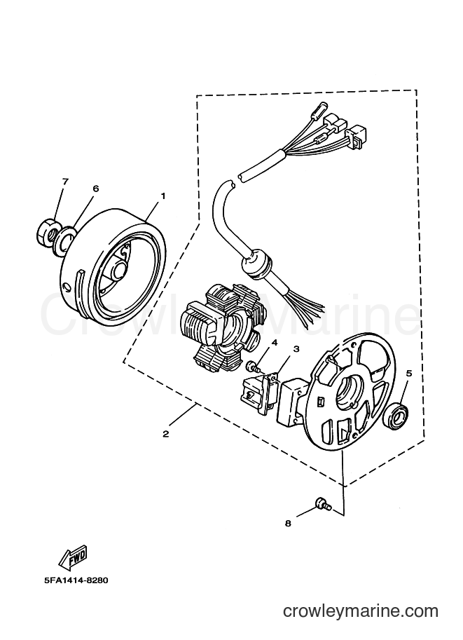 2003 Scooter YA100W - YA100W (5FA3) [010] - ゼネレータ