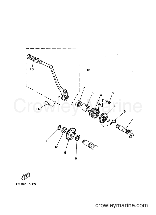 1986 Street Bike RD350LCF - RD350LCF (1WT) [99A] - STARTER
