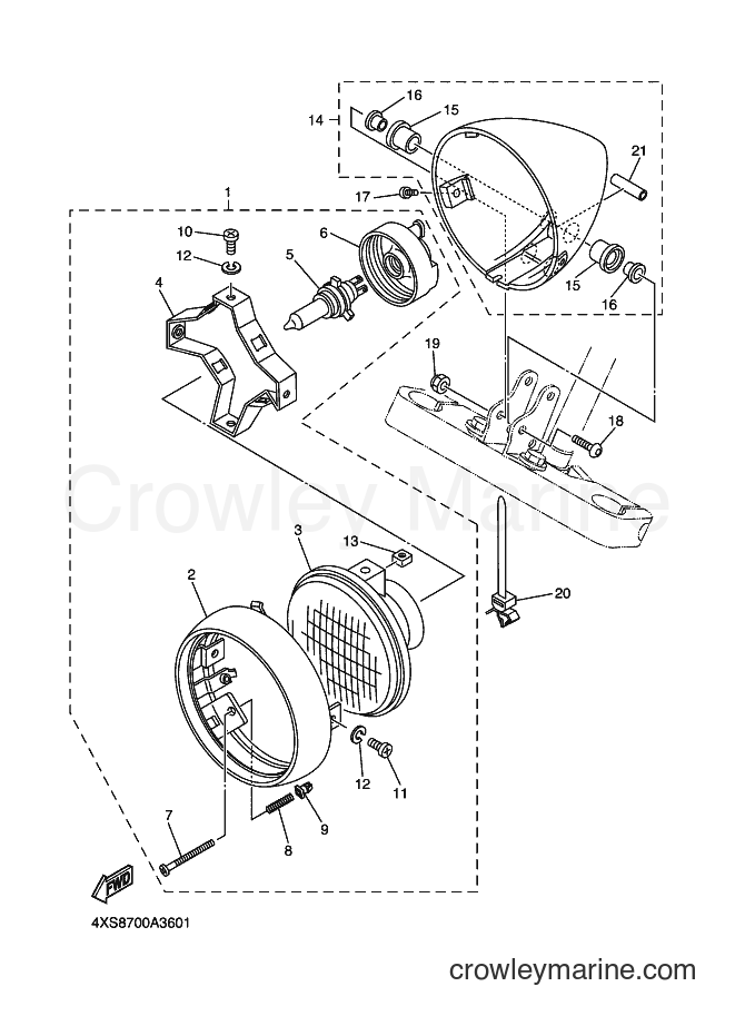 Yamaha Motors XVS650 (3B63) [010] - HEADLIGHT
