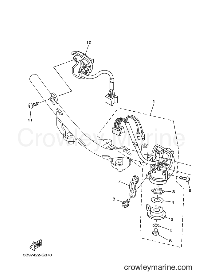Yamaha Motors T110SEC (5B97) [010] - HANDLE SWITCH & LEVER