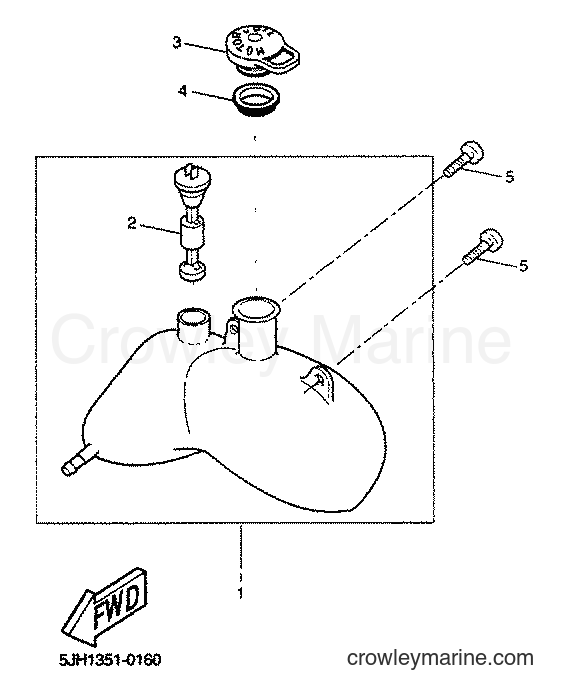 2001 Scooter EW50 - EW50 (5LH3) [040] - OIL TANK