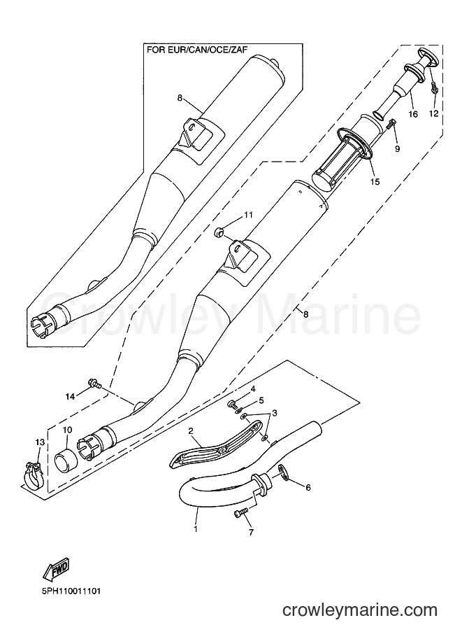 2002 Dirt Bike WR250F - WR250F (5PH6) [080] - EXHAUST