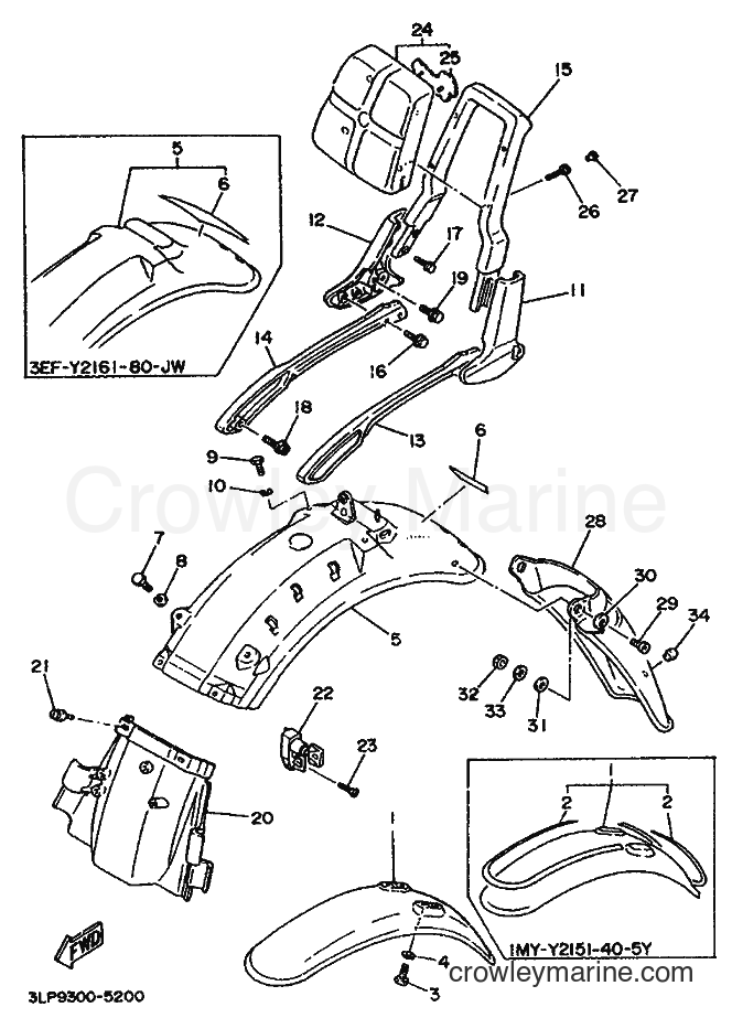 1995 Cruiser XV1100 - XV1100 (3LP9) [999] - FENDER