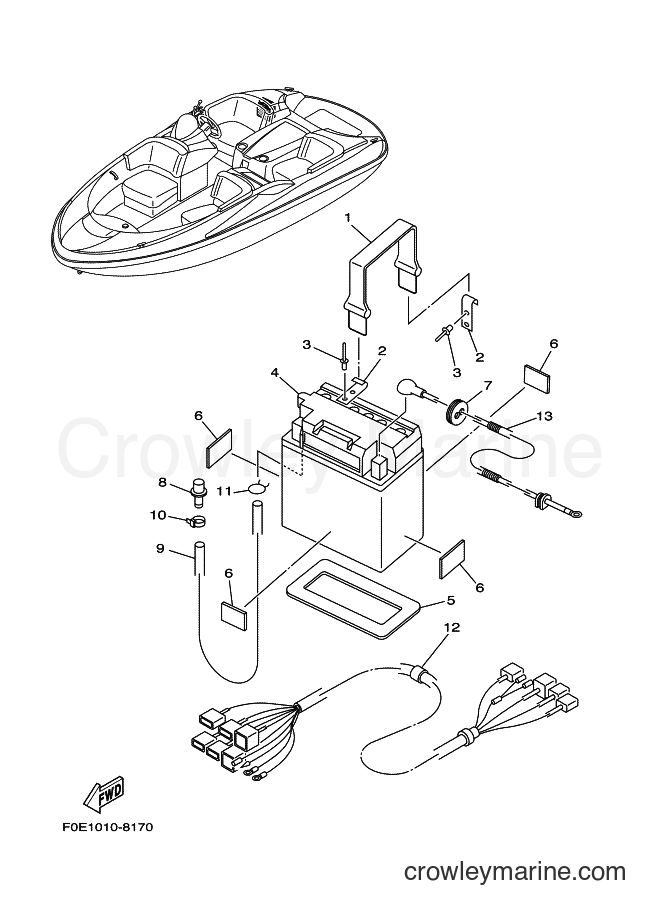 Yamaha Motors JET FOR 1430TR (66U1) [01B] - ELECTRICAL 3