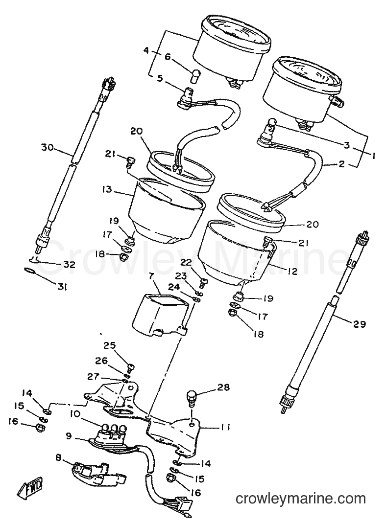 1996 Street Bike SR250 - SR250 (21L2) [99A] - MEDIDOR