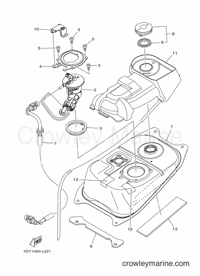2014 Scooter T115FSEC - T115FSEC (1DY9) [010] - FUEL TANK