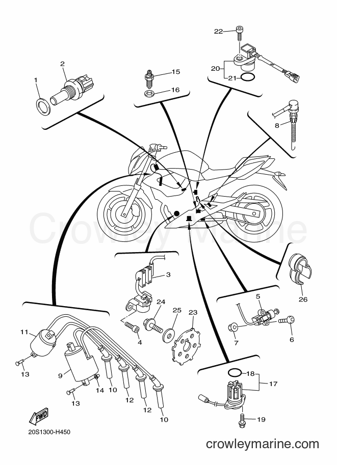 2009 Street Bike XJ6N - XJ6N (20S2) [050] - ELECTRICAL 1