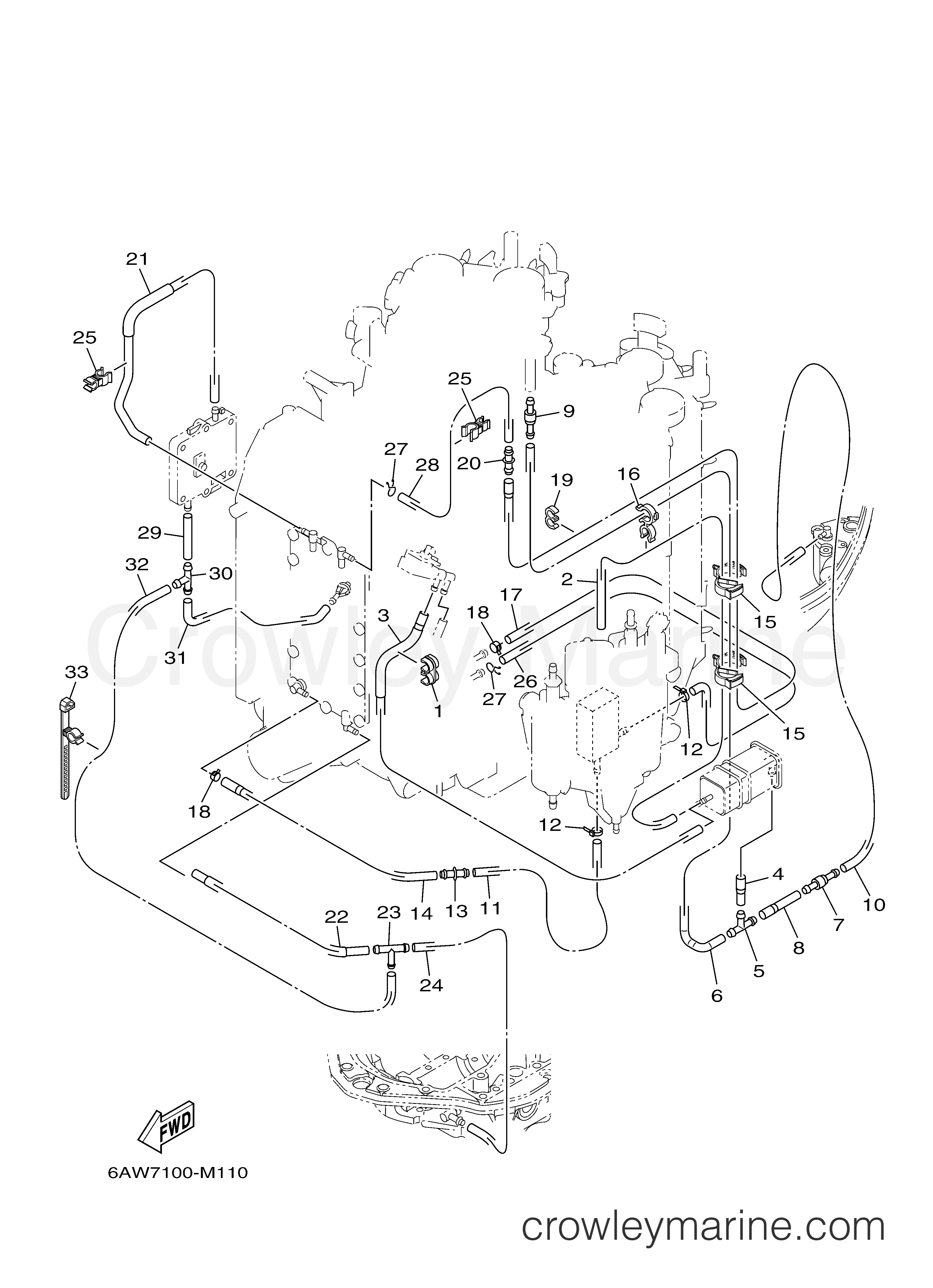 Yamaha Motors F350XCB - INTAKE 3
