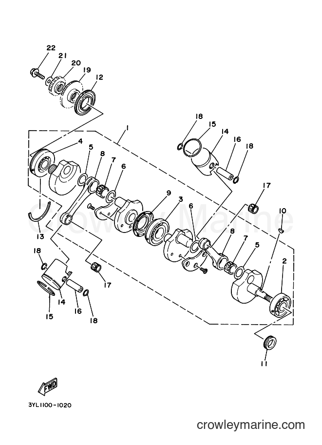1996 Street Bike TZ250 - TZ250 (4TW1) [060] - CRANKSHAFT & PISTON