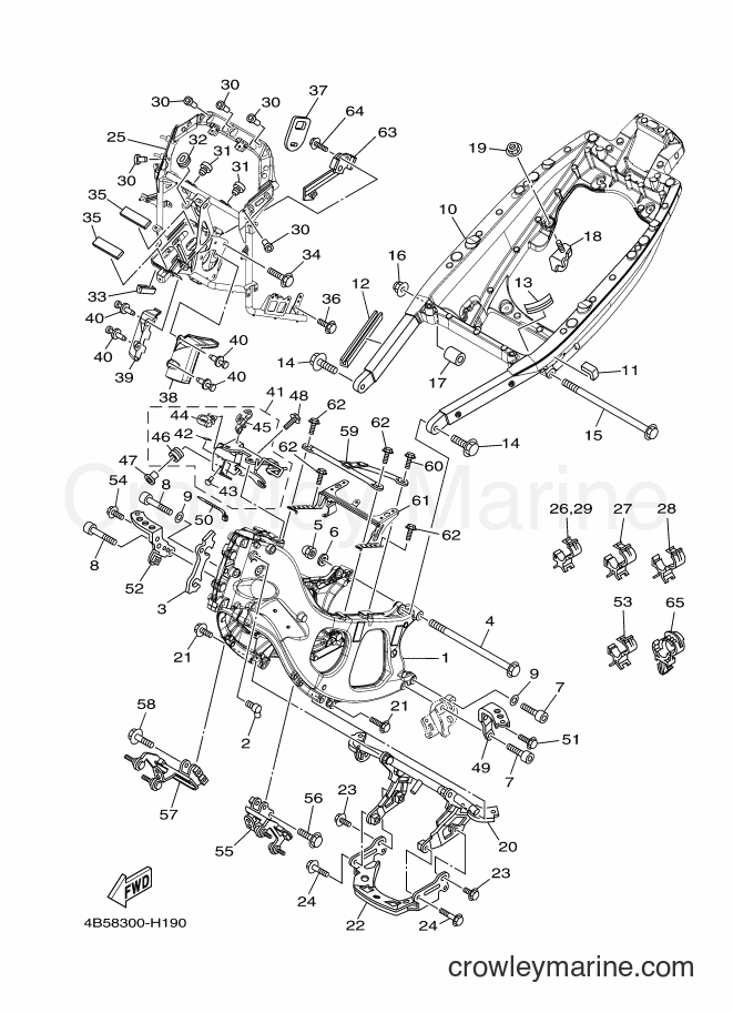 Yamaha Motors XP500 (1LD1) [010] - FRAME