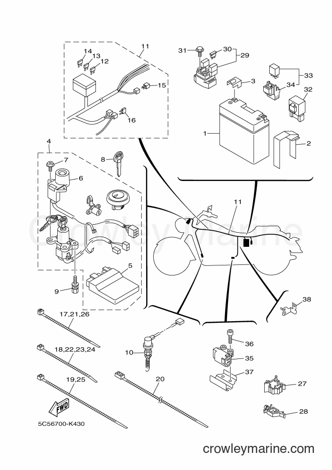 Yamaha Motors XV1900A (1CR1) [010] - ELECTRICAL 2