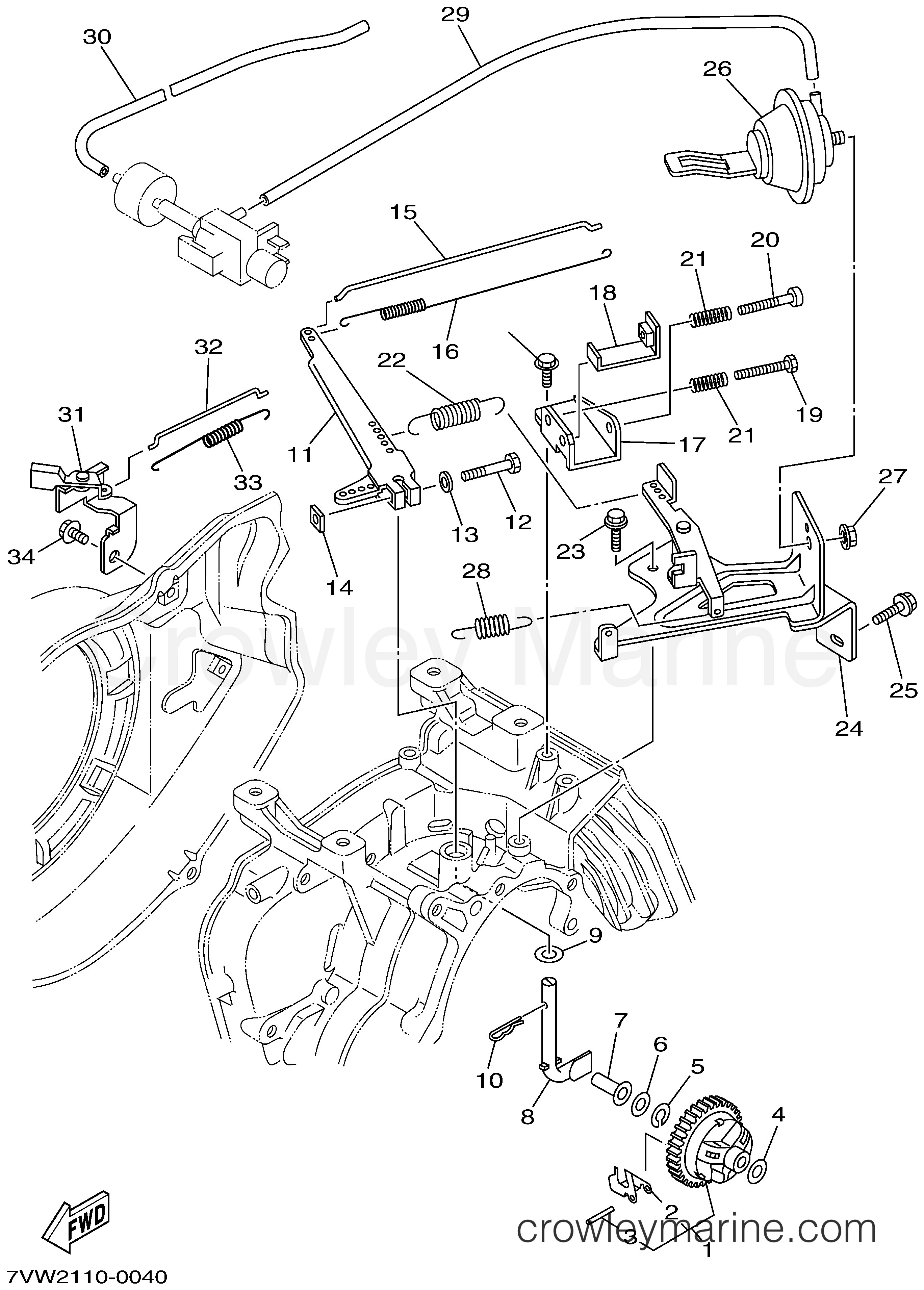 Yamaha Motors EF4000DEX  (YG4000DX_DEC) - GOVERNOR YG4000