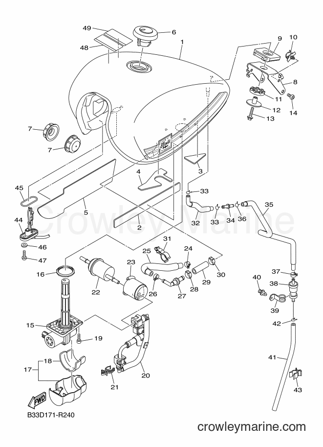 2016 Cruiser XVS950CR - XVS950CR (B33D) [010] - FUEL TANK