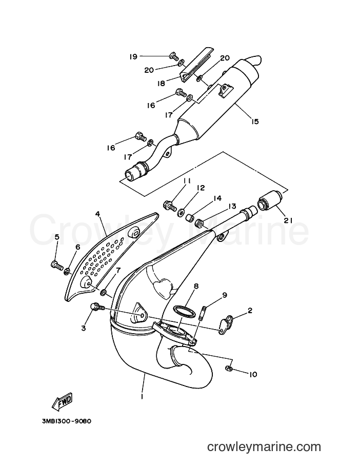 2000 Dirt Bike DT125R - DT125R (4DJA) [010] - EXHAUST