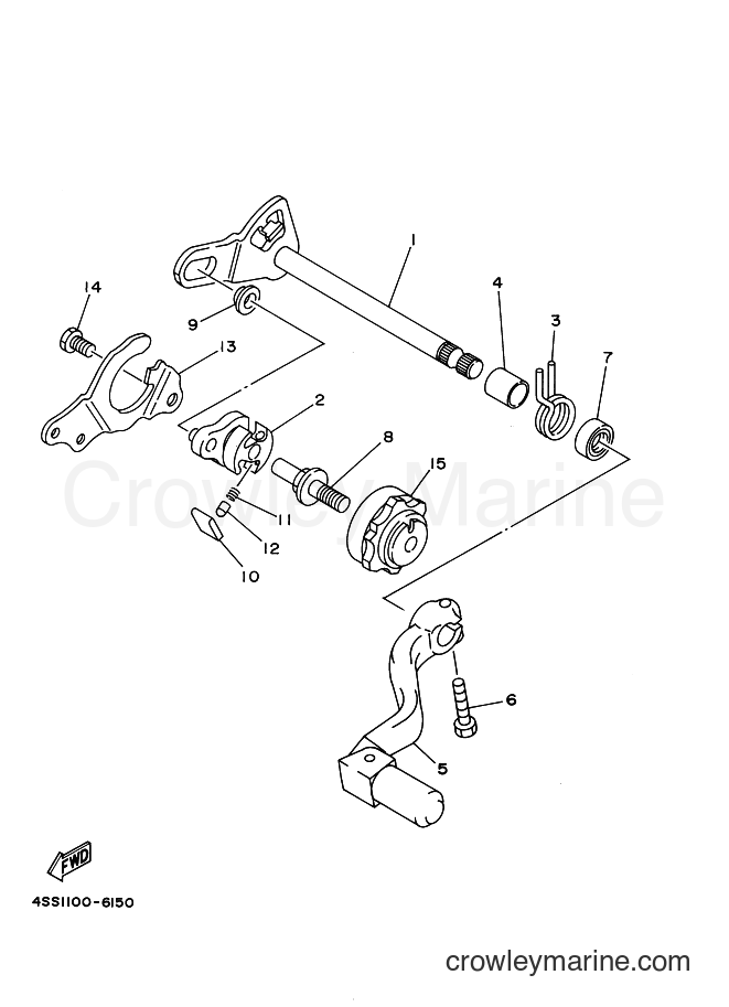 2000 Dirt Bike YZ125 - YZ125 (5HD2) [010] - SHIFT SHAFT