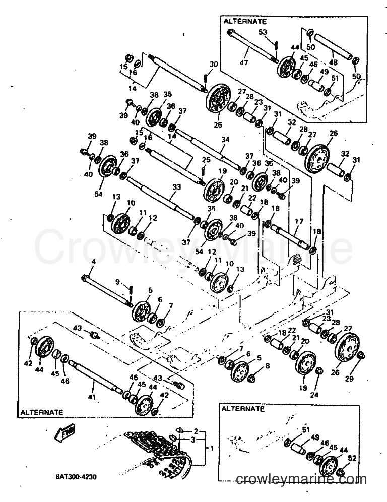 1994 Snowmobile VK540E - VK540E (8AT2) [010] - TRACK SUSPENSION 1