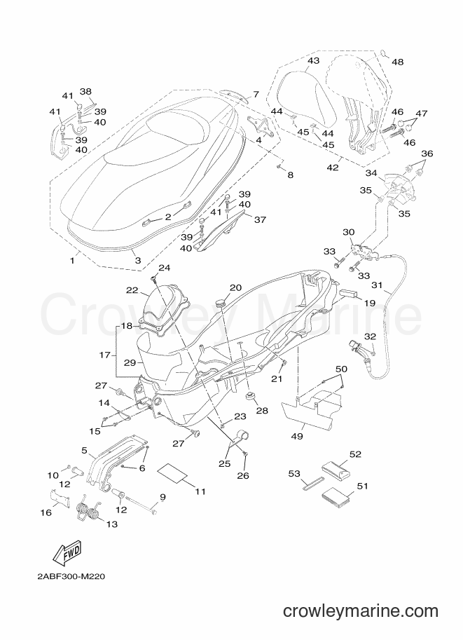 2013 Scooter YP125R - YP125R (2ABF) [020] - SEAT
