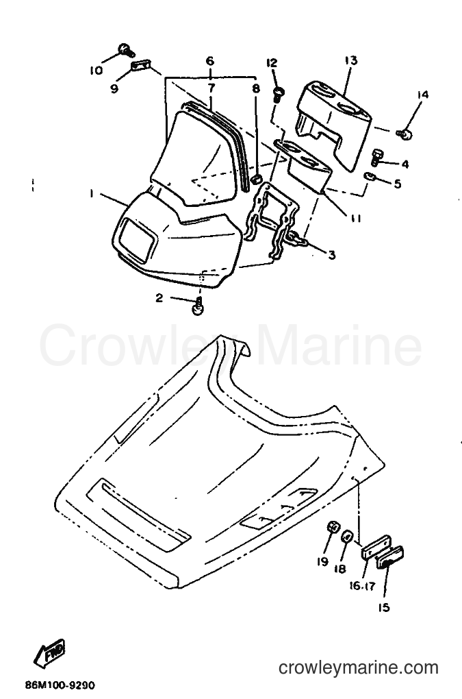 1989 Snowmobile EX570 - EX570 (86M1) [999] - WINDSHIELD